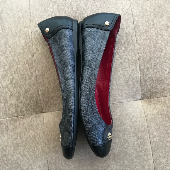 Final sale New Coach New York real leather logo flats - Picture 4 of 13